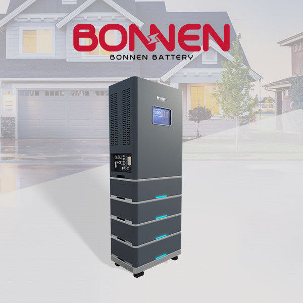แบตเตอรี่พลังแสงอาทิตย์ครบครันในบ้าน แบตเตอรี่ความดันสูงในระบบเดียว 15Kwh ถึง 35Kwh