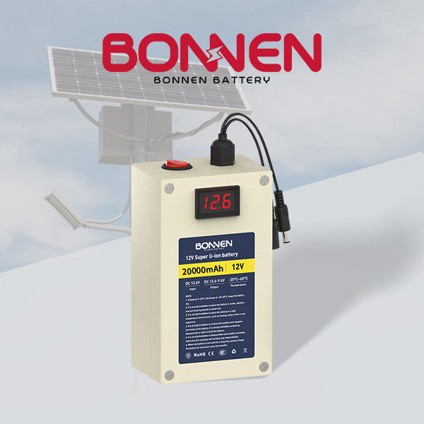 OEM 12V Rechargebale แบตเตอรี่ลิธีอุตสาหกรรม 20Ah แบตเตอรี่แสงอาทิตย์สําหรับการเก็บพลังงาน